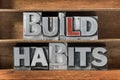 Build habits tray Royalty Free Stock Photo