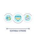 Build loyal community loop concept icon