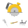 Build and repair set collection icons in cartoon style vector symbol stock