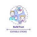 Build trust concept icon