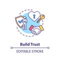 Build trust concept icon Royalty Free Stock Photo