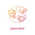 Build trust concept icon Royalty Free Stock Photo