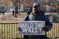 Build The Wall Trump Supporter Royalty Free Stock Photo