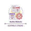 Build website concept icon