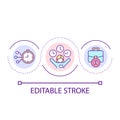 Build working schedule loop concept icon