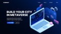 Build Your City in Metaverse. Metaworld. Landing Page Template
