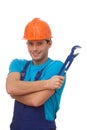 Builder with adjustable wrench