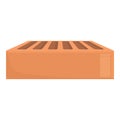 Builder brick icon cartoon vector. Wall mortar Royalty Free Stock Photo