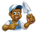 Builder Bricklayer Construction Worker Trowel Tool Royalty Free Stock Photo