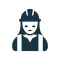 Builder, contractor, worker icon design
