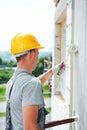 Builder facade painter worker