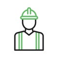 Builder icon vector image.