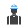 Builder icon vector image.