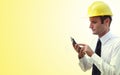 Builder manager at work Royalty Free Stock Photo