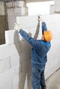 Builder mason worker bricklayer