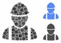 Builder Mosaic Icon of Round Dots