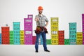 Builder showing thumbs up Royalty Free Stock Photo