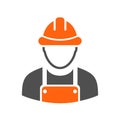 Builder uniform man icon Royalty Free Stock Photo