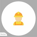 Builder vector icon sign symbol Royalty Free Stock Photo