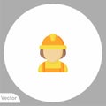 Builder vector icon sign symbol Royalty Free Stock Photo