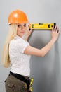 Builder-woman Royalty Free Stock Photo