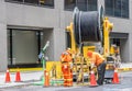 Builder worker on the streets