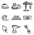 Builders Site Icons Freehand