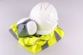 Builders Standard construction safety Protective Equipment Royalty Free Stock Photo