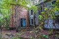 Abandoned summer camp in Chernobyl Zone, Ukraine Royalty Free Stock Photo