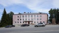 Building of administration of Starozhilovsky municipal district in Starozhilovo of Ryazan region, Russia.