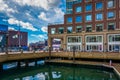 Building along the waterfront at Rowes Wharf in Boston