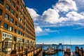 Building along the waterfront in Rowes Wharf, Boston