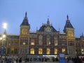 The building of Amsterdam Central, Netherlands