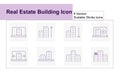 Building Apartments Housing Icons Sets