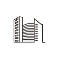 Building apartments logo