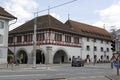 Building with arcades in Lucerne