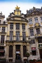 Building architecture in Grand Place, Brussels