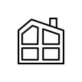 Building architecture house icon. Simple line, outline vector elements of architecture icons for ui and ux, website or mobile Royalty Free Stock Photo