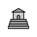 Building architecture icon. Simple color with outline vector elements of architecture icons for ui and ux, website or mobile Royalty Free Stock Photo