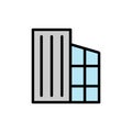 Building architecture icon. Simple color with outline vector elements of architecture icons for ui and ux, website or mobile Royalty Free Stock Photo