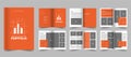 Building architecture and interior portfolio template, minimal brochure layout, Brand guideline template