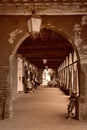 Building archway in Italy Royalty Free Stock Photo