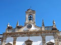 Arco da Vila, gate to the old town of Faro in Portugal, historic building with stork nest Royalty Free Stock Photo