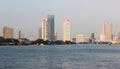 Building around Chaophya river Royalty Free Stock Photo