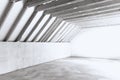 Building Attic Interior. Unfinished private dwelling house. Wooden Roof Frame House Construction. Black and white photo.