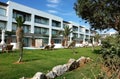 Building with balconies. Royalty Free Stock Photo