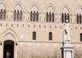 The building of the bank Monte dei Paschi di Siena Palazzo Salimbeni Royalty Free Stock Photo
