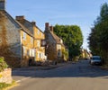 Building of the Bartholomew Arms hotel in the Blakesley village of England on a sunny day Royalty Free Stock Photo