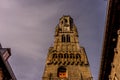 Building of Belfry of Bruges, Belgium Royalty Free Stock Photo