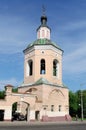 The building of the bell tower of the former Holy Trinity Cathedral in the city of Smolensk